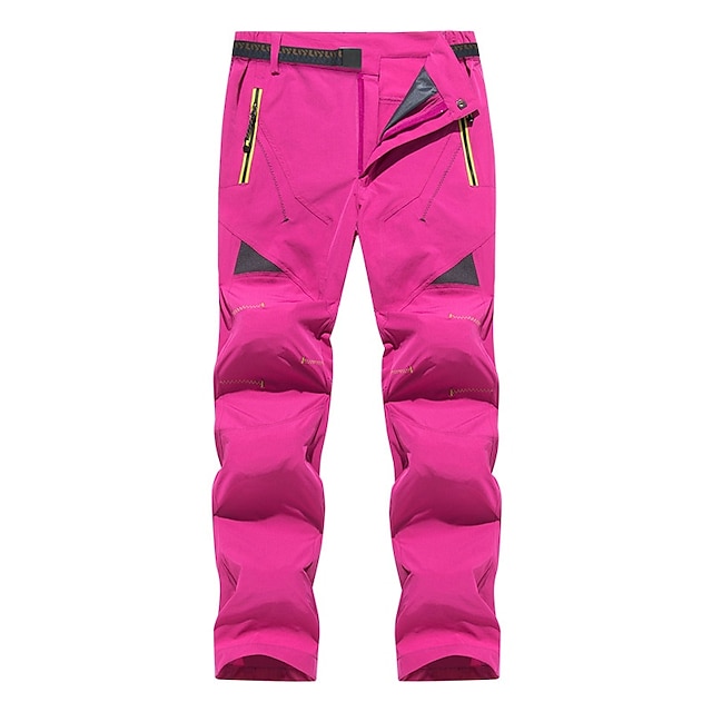  Damen Wanderhosen Volltonfarbe Sommer Außen Komfort Rasche Trocknung Leicht Atmungsaktiv Unten Schwarz Rosenrot Jagd Angeln Klettern S M L XL XXL / Verschleißfestigkeit