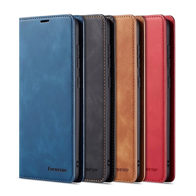 Samsung Galaxy S10 Flip Case Cover for Leather Card Holders Extra-Shockproof Business Kickstand Mobile Phone Cover Flip Cover 