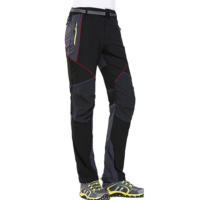  Voor heren Wandelbroek Lapwerk Zomer Buiten Winddicht Huidvriendelijk Sneldrogend Rekbaar Broeken / Regenbroek / Overbroek Kleding Onderlichaam Zwart Grijs Jagen Skiën Vissen S M L XL XXL