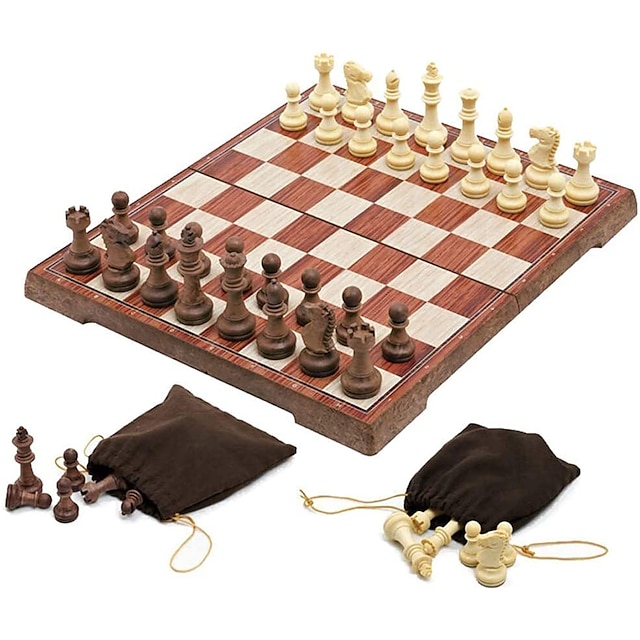  Schachspiel Wettbewerb Hölzern Kinder Jungen und Mädchen Spielzeuge Geschenk 1 pcs / 14 Jahre +