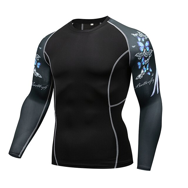 Sports & Outdoors Running, Jogging & Walking | Mens Long Sleeve Compression Shirt Tee Tshirt Top Athletic Athleisure Winter Mois