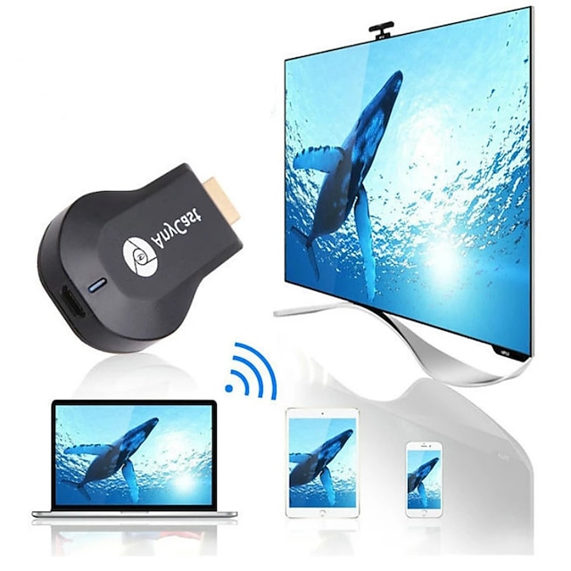  Anycast M9 Plus HDMI-compatible 2.0 Wireless HDMI-compatible Extender Transmitter WiFi Display Dongle DINA Airplay Miracast