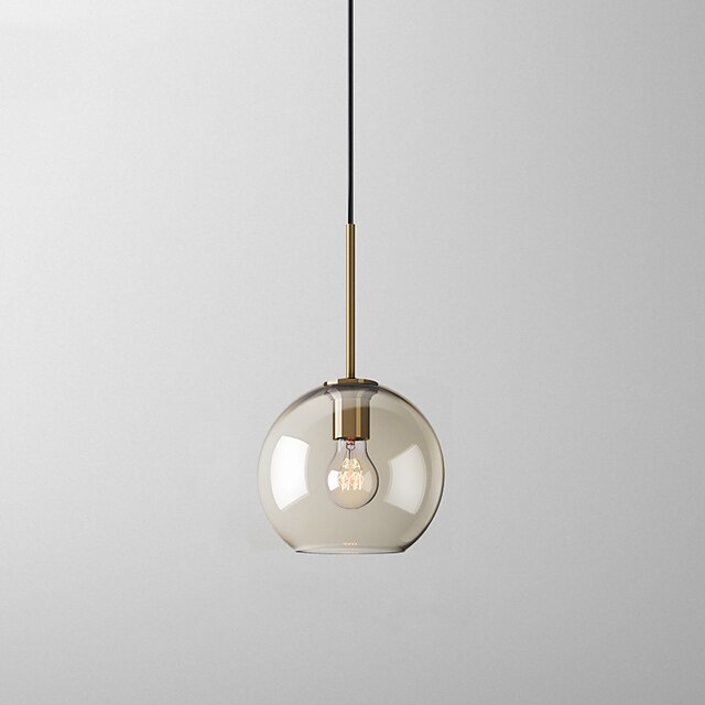 Lights & Lighting Pendant Lights | 20 cm Single Design Pendant Light Glass Glass Electroplated Vintage Nordic Style 110-120V 220