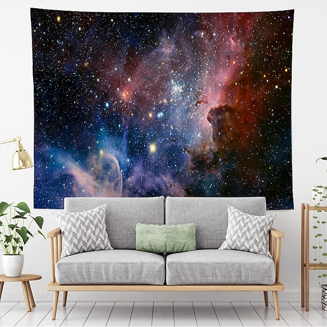 Home & Garden Home Decor | Carina Nebula Wall Tapestry Art Decor Blanket Curtain Hanging Home Bedroom Living Room Polyester - QF