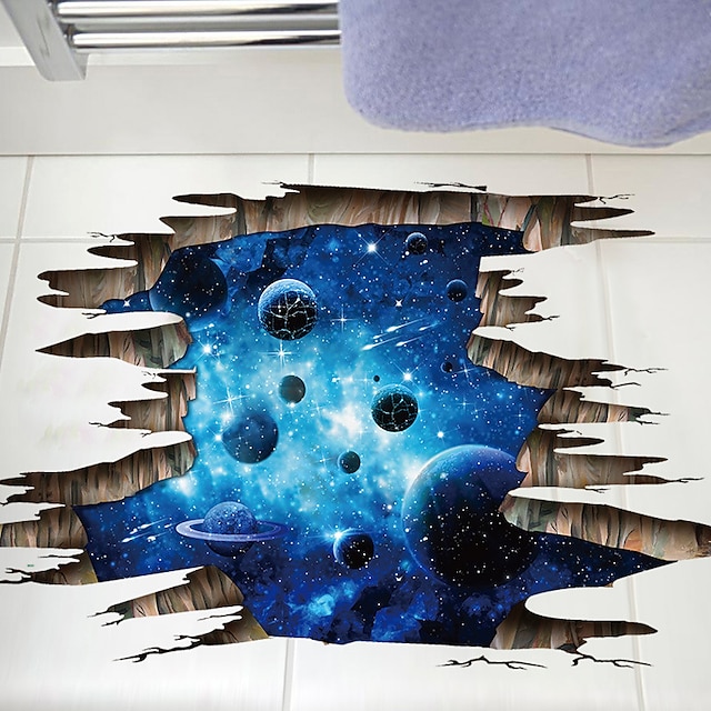  Abstract Starry Sky Pre-pasted PVC Wall Stickers Home Decoration Wall Decal 1PC 60X90cm For Bathroom Kids Room Kindergarten
