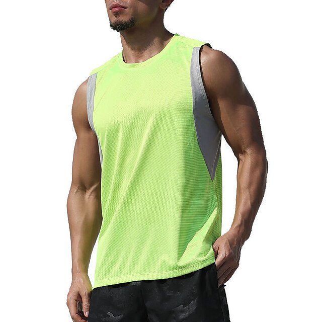 Sports & Outdoors Running, Jogging & Walking | Mens Sleeveless Workout Tank Top Running Tank Top Top Athletic Athleisure Summer 