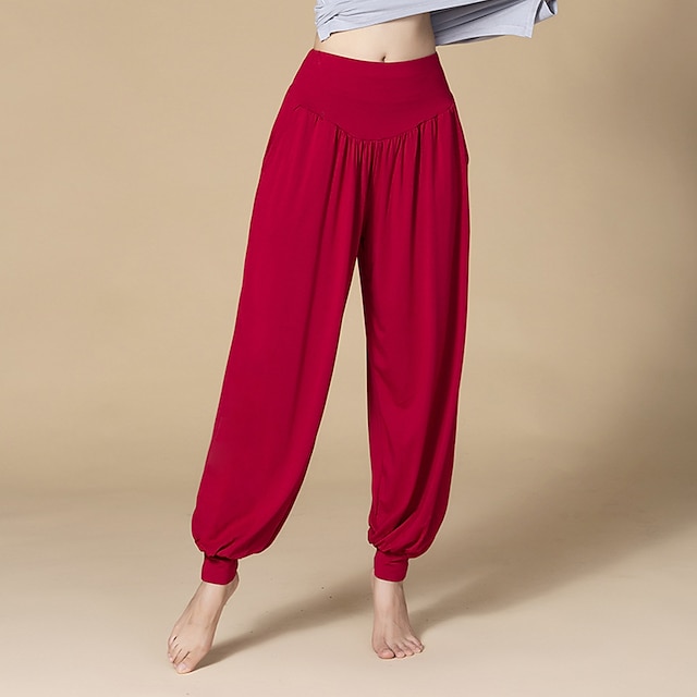 Pantalon de yoga ample à séchage rapide pour femme, taille