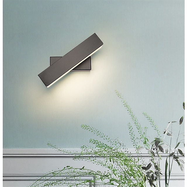  lightinthebox led תאורת קיר ליד המיטה מסתובבת מנורת קיר מנורת קיר חדר שינה סלון קישוט מודרני מינימליסטי