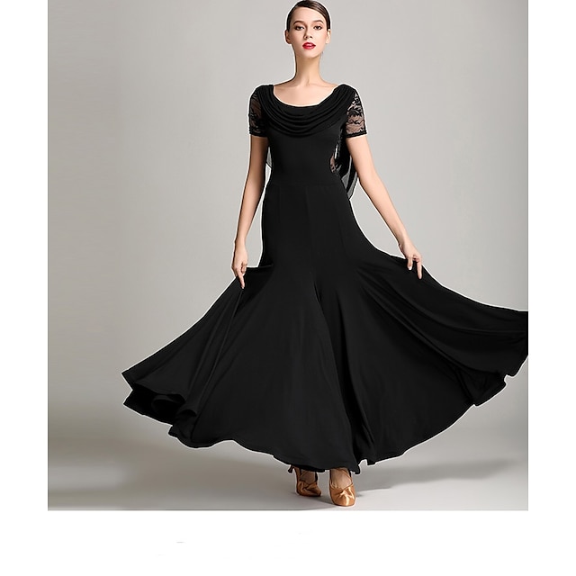 Ballroom Dance Dress Lace Tulle Women's Performance Daily Wear Short ...