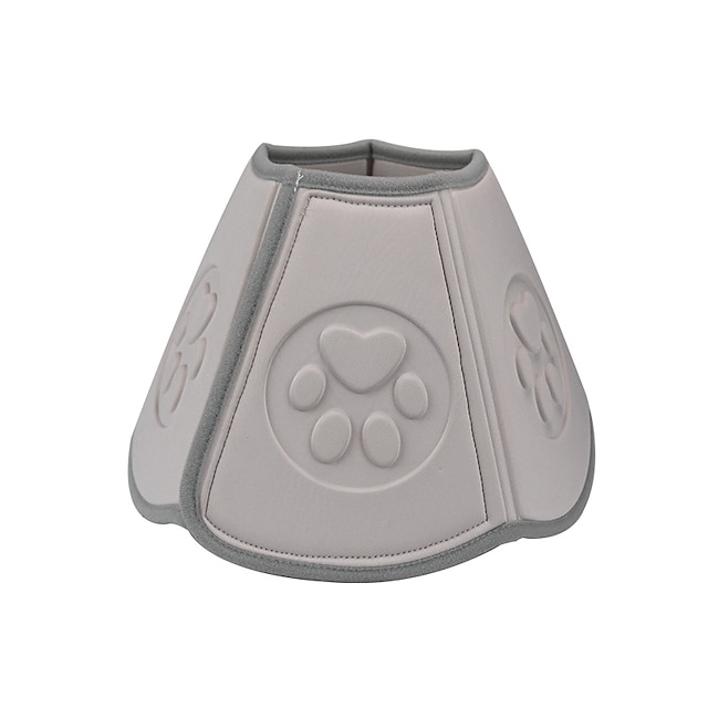  Dog Cat Pet Cone Pet Recovery Collar Elizabeth circle Adjustable Stress Relieving Safety Anti-Bite Lick Wound Healing After Surgery Protective Outdoor Walking Solid Colored EVA Small Dog Gray