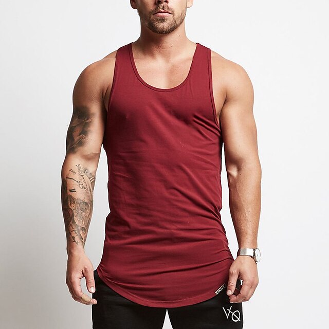 Sports & Outdoors Running, Jogging & Walking | Mens Sleeveless Workout Tank Top Running Tank Top Running Singlet Vest / Gilet At