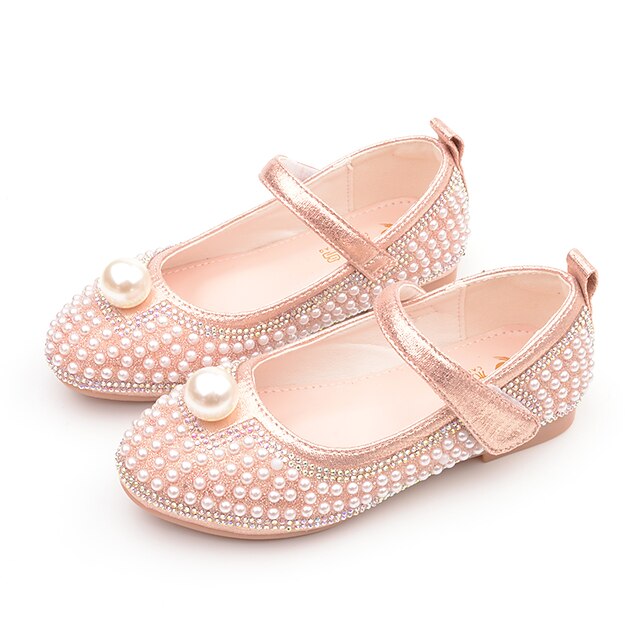 Shoes & Bags Kids Shoes | Girls Heels Flower Girl Shoes Princess Shoes School Shoes Rubber PU Little Kids(4-7ys) Big Kids(7years