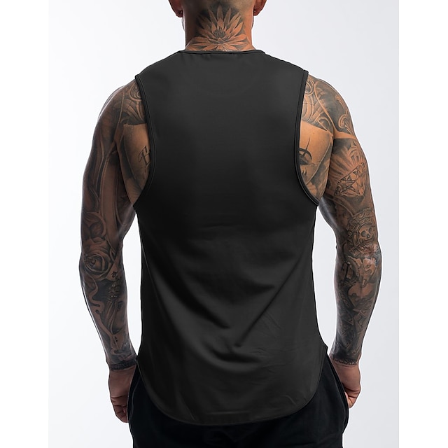 Sports & Outdoors Running, Jogging & Walking | Mens Crew Neck Yoga Top Summer Pocket Patchwork Solid Color White Black Yoga Fitn