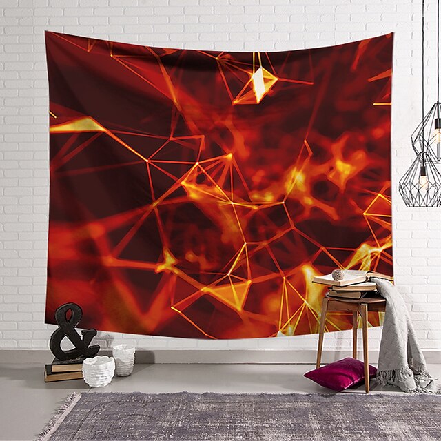  3D Geometric Wall Tapestry Art Decor Blanket Curtain Hanging Home Bedroom Living Room  3D Novelty  Fantasy