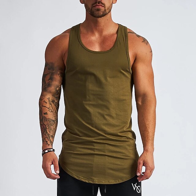 Sports & Outdoors Running, Jogging & Walking | Mens Sleeveless Workout Tank Top Running Tank Top Running Singlet Vest / Gilet At