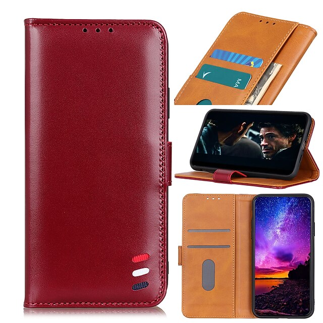 

Phone Case For Samsung Galaxy Full Body Case Leather Flip S22 Ultra S21 S20 Plus S20 FE Galaxy M31 Prime A51 Note10 Lite Shockproof Flip Magnetic Solid Color PU Leather TPU