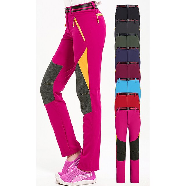 Per donna Pantaloni da escursione Collage Estate Esterno Antivento  Asciugatura rapida Traspirante Elastico Vita elastica Pantalone /  Sovrapantaloni Pantaloni Viola Rosso Verde militare Fucsia Grigio del  7307468 2022 a $39.26