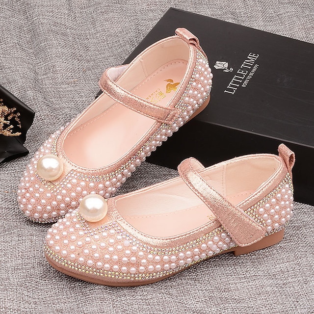 Shoes & Bags Kids Shoes | Girls Heels Flower Girl Shoes Princess Shoes School Shoes Rubber PU Little Kids(4-7ys) Big Kids(7years