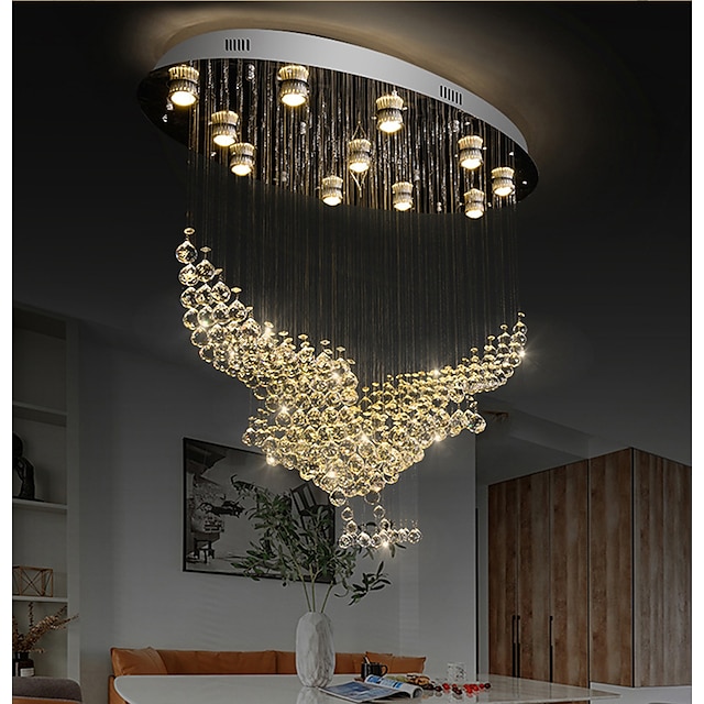  80 cm sfeer eagle kristallen kroonluchter villa hal kristallen kroonluchters hotel moderne plafondlamp persoonlijkheid woonkamer kristallen hanglamp