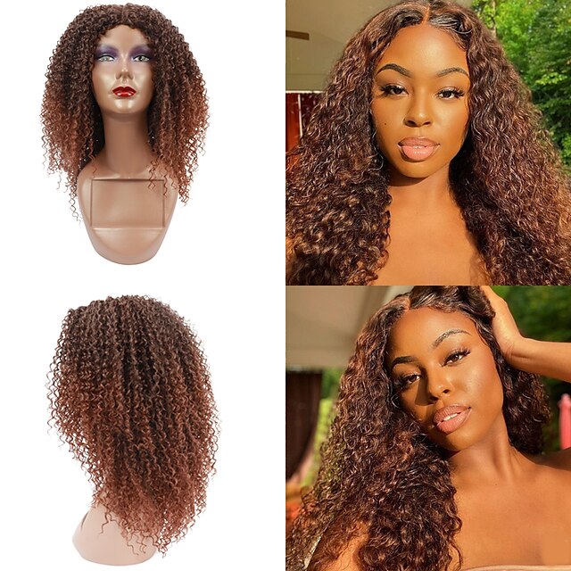 African Long Curly Hair Curl Natural Synthetic Wig High Temperature Fiber  Heat Resistance Free Cap 8549183 2023 – $