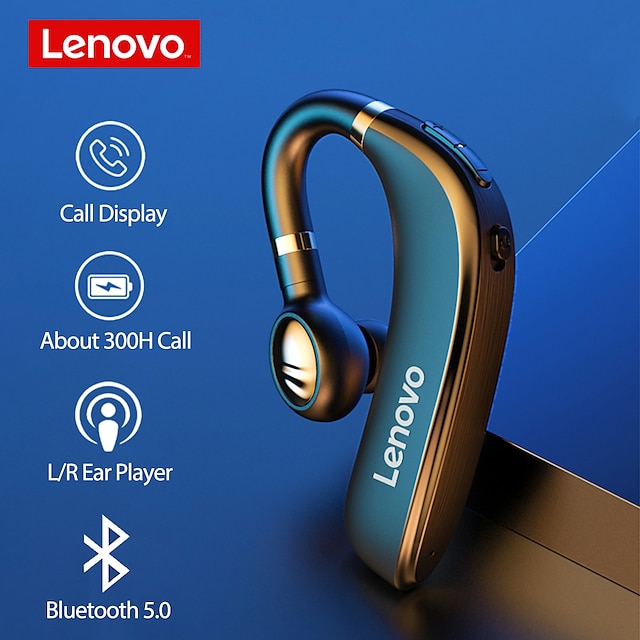  Lenovo HX106 Handsfree telefoon rijden Headset Bluetooth 5.0 Stereo HIFI Lange batterijduur voor Apple Samsung Huawei Xiaomi MI Yoga Hardlopen Mobiele telefoon