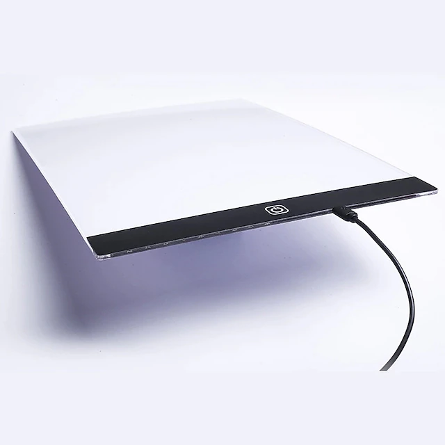 LED Light Pad Artist Light Box Table Tracing Drawing Board Pad Diamond ...