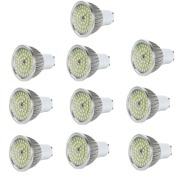  6stk 7 W LED-spotpærer 600-700 lm GU10 48 LED perler SMD 2835 Varm hvit Kjølig hvit Naturlig hvit / CE