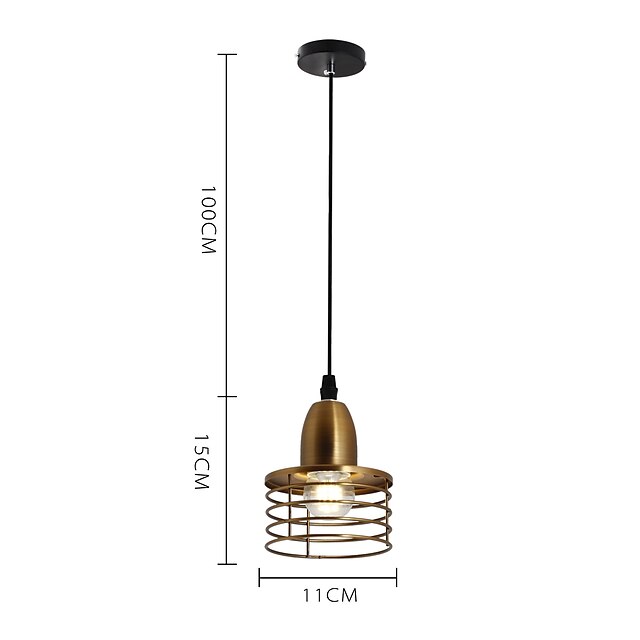 Lights & Lighting Pendant Lights | 15 cm Lantern Desgin Geometric Shapes Island Design Pendant Light Metal Vintage Style Metal N