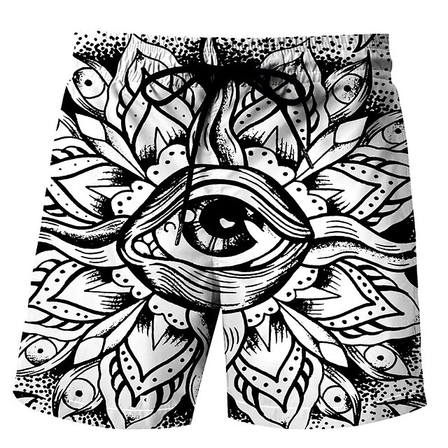 

Men's Swim Shorts Swim Trunks Board Shorts Bottoms Breathable Quick Dry Drawstring With Pockets - Swimming Surfing Beach Water Sports Printed Summer