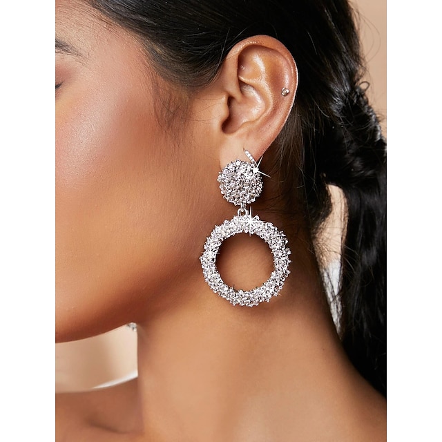  1 Pair Drop Earrings Earrings Women's Gift Vacation Birthday Circle Alloy / Dangle Earrings