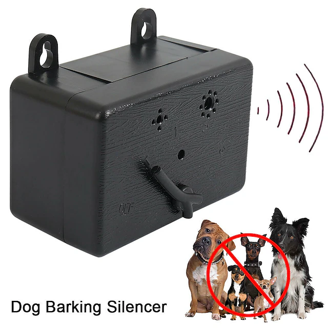 Dog Training Anti Bark Device Dog Barking Control Devices Dog Easy to InstallSonic Bark Deterrents Dog Anti Bark Plastic Ultrasonic For Pets 14