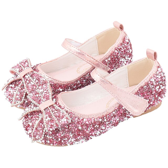 Shoes & Bags Kids Shoes | Girls Flats Glitters Mary Jane Flower Girl Shoes Princess Shoes Rubber PU Glitter Crystal Sequined Jew