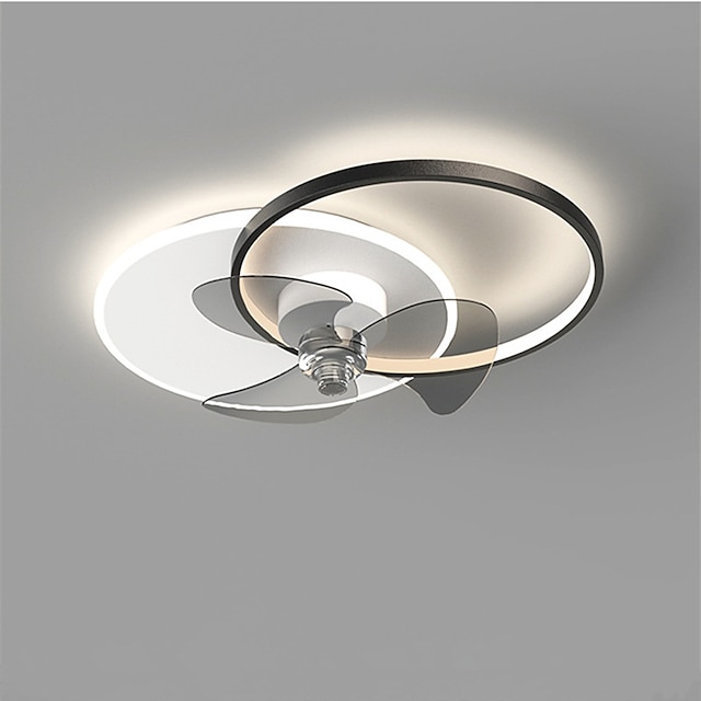  60 cm LED Ceiling Fan Light Circle Design Black Gold Metal Modern Style Painted Finishes LED Modern 220-240V