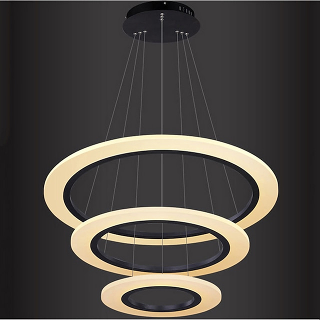 Led Pendant Light Circle Design Hanging, Restaurant Ceiling Light Fixtures Bedroom