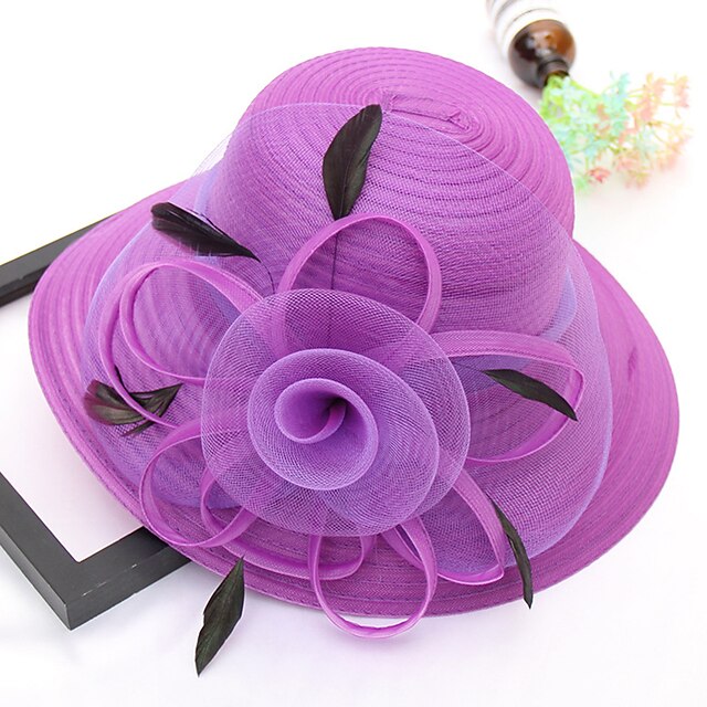 Hats Headwear Straw Hats Tulle Straw Bucket Hat Straw Hat Sun Hat ...