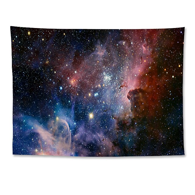 Home & Garden Home Decor | Carina Nebula Wall Tapestry Art Decor Blanket Curtain Hanging Home Bedroom Living Room Polyester - QF