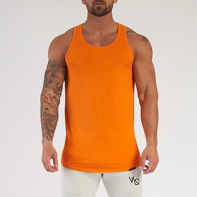 Sports & Outdoors Running, Jogging & Walking | Mens Sleeveless Workout Tank Top Running Tank Top Running Singlet Vest / Gilet At