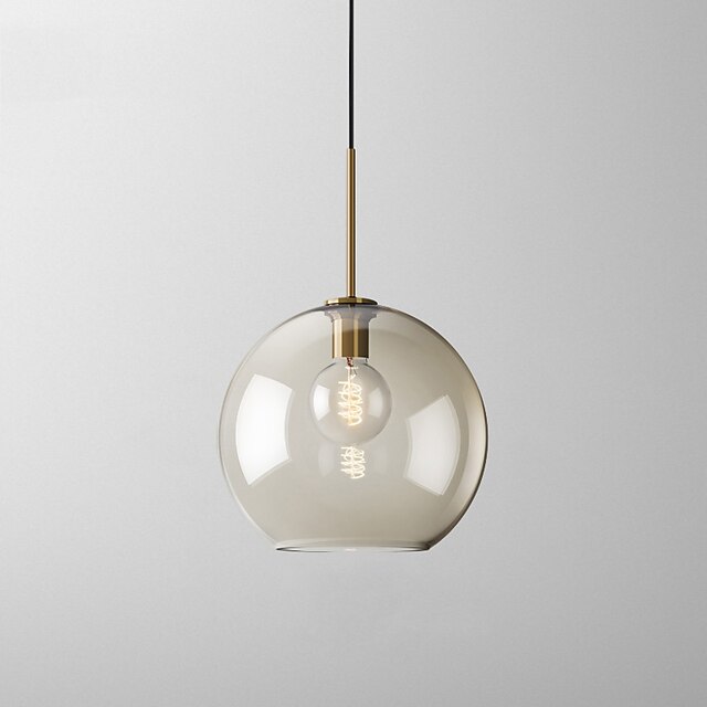 Lights & Lighting Pendant Lights | 20 cm Single Design Pendant Light Glass Glass Electroplated Vintage Nordic Style 110-120V 220