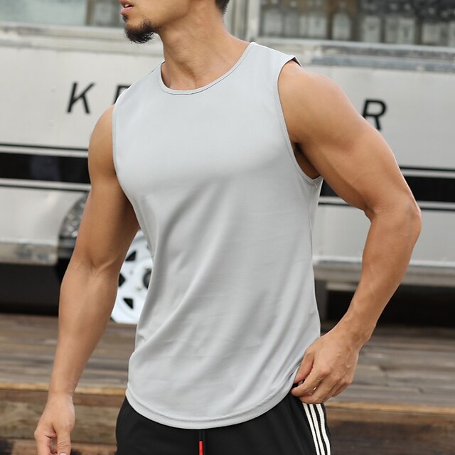 Sports & Outdoors Running, Jogging & Walking | Mens Sleeveless Workout Tank Top Running Tank Top Top Athletic Athleisure Summer 