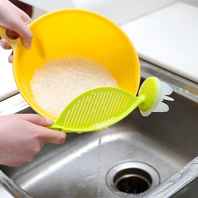  środek do czyszczenia ryżu kuchnia ryż do mycia fasoli durszlak sitko narzędzie do gotowania praktyczne sito plastikowe
