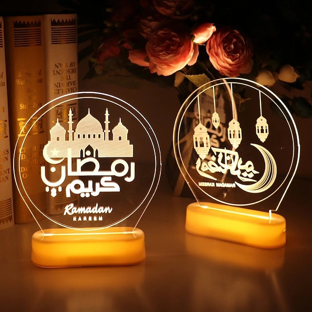  φώτα ραμαζανιού eid eid μουμπάρακ φεγγάρι κάστρο νυχτερινό φως ραμαζάνι λειτουργία μπαταρίας ισλαμικό ραμαζάνι διακόσμηση δωματίου ισλαμική μουσουλμανική διακόσμηση πάρτι δώρο διακόσμηση εϊντ