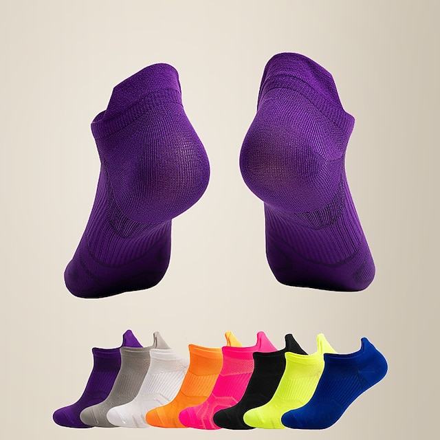  Universal Breathable Colorful Running Socks Quick-drying Nylon Thin Ankle Protective Sock One-Size EU 38-44 For Male & Female