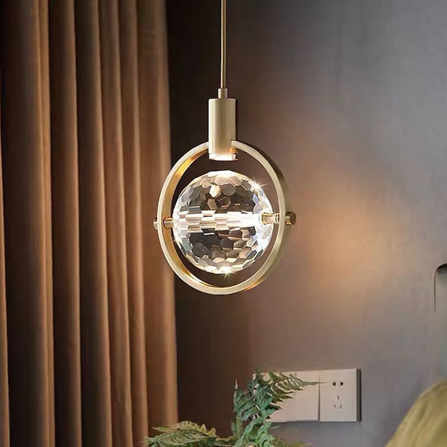 Lights & Lighting Pendant Lights | 20 cm Pendant Lantern Design Pendant Light Copper Brass LED Modern 110-120V 220-240V - XP6908