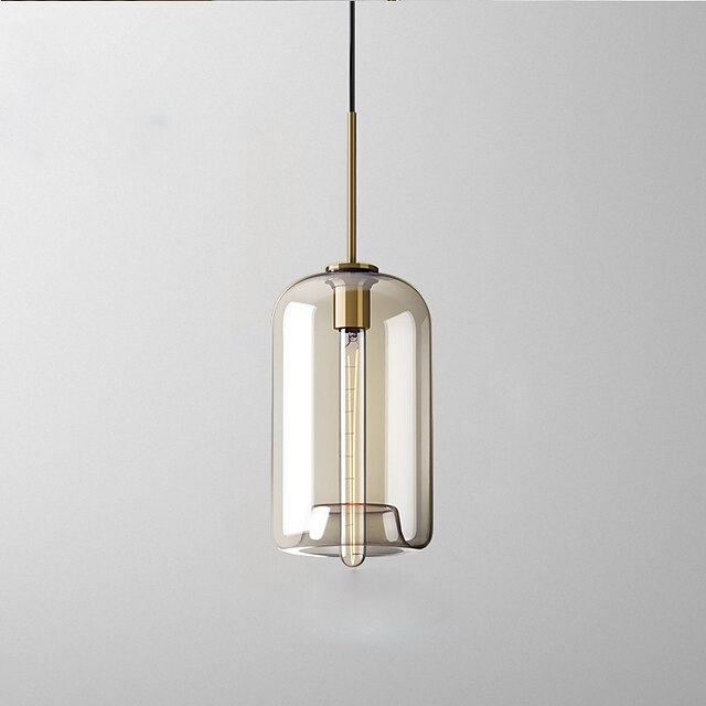 Lights & Lighting Pendant Lights | 20 cm Single Design Pendant Light Glass Glass Electroplated Vintage Nordic Style 110-120V 220