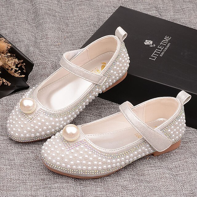 Shoes & Bags Kids Shoes | Girls Heels Flower Girl Shoes Princess Shoes School Shoes Rubber PU Little Kids(4-7ys) Big Kids(7years