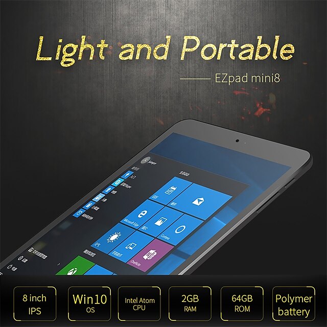  jumper ezpad mini 8 планшетный пк 8 дюймов ips ультратонкий планшет x5 z8300 четырехъядерный 2 гб + 64 гб windows 10 планшет hdmi
