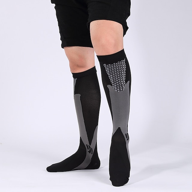 

Compression Socks Fit For Sports Black compression socks Anti Fatigue Pain Relief Knee High Stockings 1 Pair For Men Women