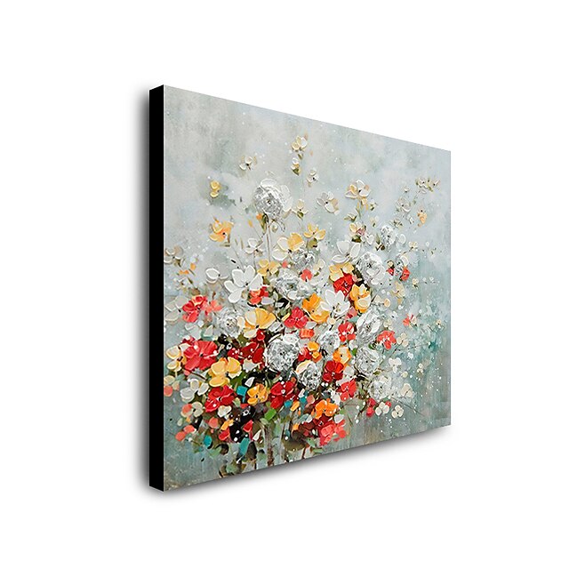 Home & Garden Wall Art | Oil Painting Hand Painted Abstract Flowers by Canvas Painting Comtemporary Simple Modern Stretched Canv