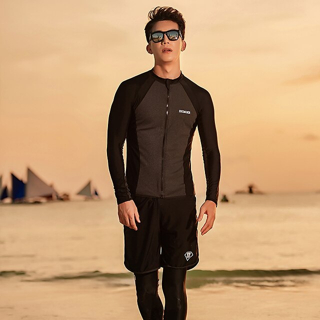 Sports & Outdoors Surfing, Diving & Snorkeling | Mens Rash Guard Rash guard Swimsuit UV Sun Protection UPF50+ Breathable Long Sl