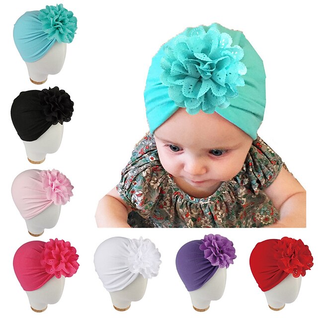  Kids Baby Girls' New Autumn And Winter Baby Products Children's Hat Hollow Flower Knotted Bohemia Style Indian Hat Baby Hat